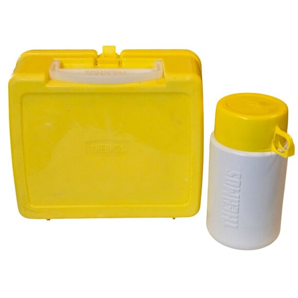 Sesame Street Snuffy and Big Bird Thermos Lunchbox Yellow Vintage 2001 NOS - Picture 7 of 16